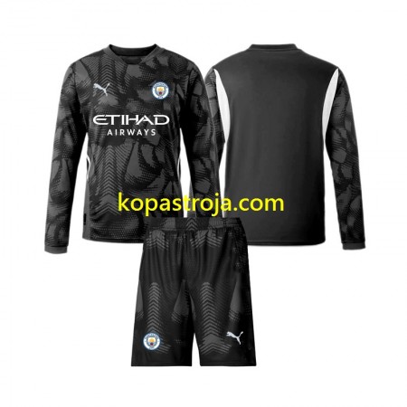 Billiga Fotbollströjor Manchester City Målvakt Barn Fjärde tröja 2024/25 Långärmad